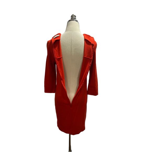 Whistles Red Pockets Stretch Sheath Dress‎ Sz US 4 - Picture 9 of 12